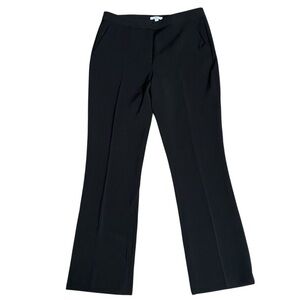 H Halston Black Classic Fit Work Trousers Career Slacks Size 10